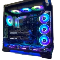 Dual GPU Trading PC RTX 5070 Ti Super LLM Workstation
